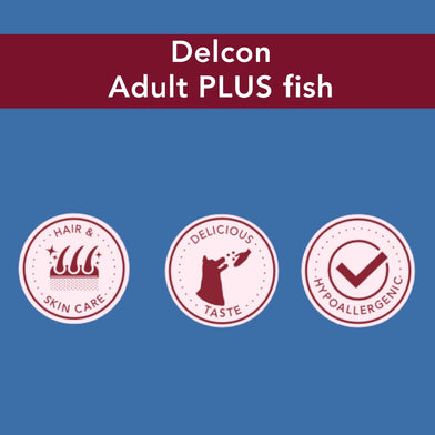 Proefpakket Delcon Adult Plus Fish (€12,95 bij checkout) - CODE: TestAdultPlusFishOneTime