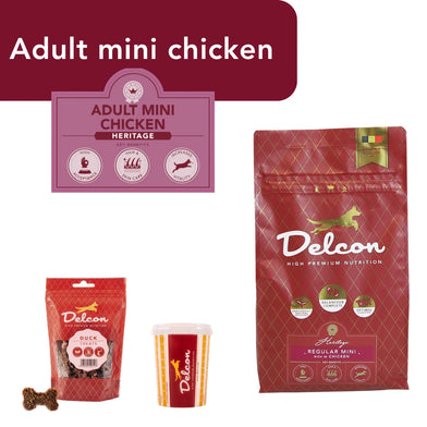 Proefpakket Delcon Adult Mini Chicken (€12,95 bij checkout) - CODE: TestAdultMiniChickenOneTime
