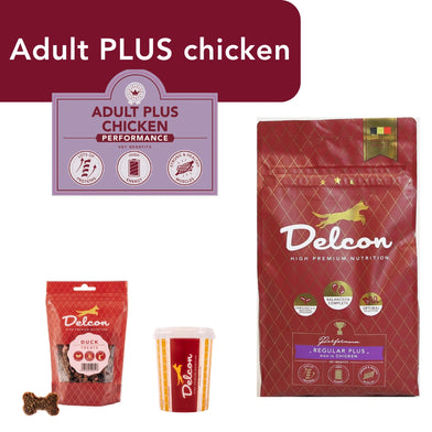 Proefpakket Delcon Adult Plus Chicken (€12,95 bij checkout) - CODE: TestAdultPlusChickenOneTime