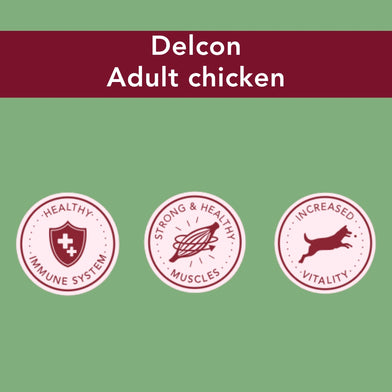 Proefpakket Delcon Adult Chicken (€12,95 bij checkout) - CODE: TestAdultChickenOneTime