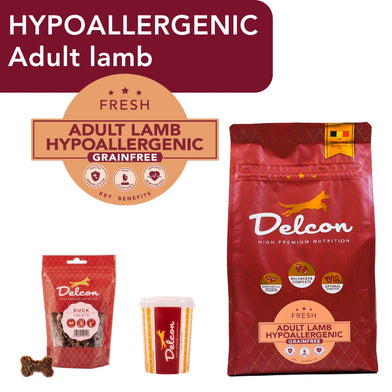 Proefpakket Delcon Adult Lamb Hypoallergenic (€19,95 bij checkout) - CODE: TestAdultLambHypoOneTime
