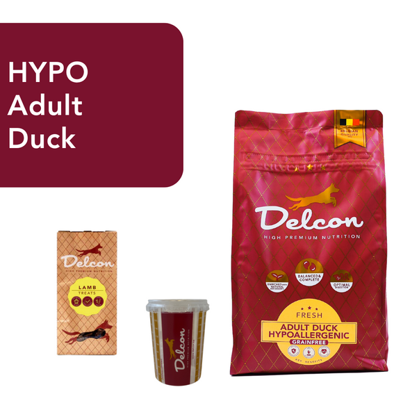 Proefpakket Delcon Adult Duck Hypoallergenic (€19,95 bij checkout) - CODE: TestAdultDuckHypoOneTime