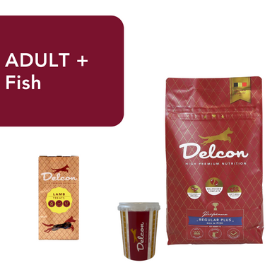 Proefpakket Delcon Adult Plus Fish (€12,95 bij checkout) - CODE: TestAdultPlusFishOneTime