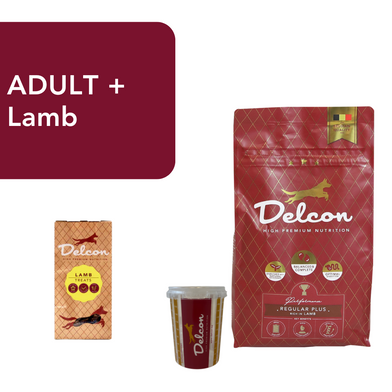 Proefpakket Delcon Adult Plus Lamb (€12,95 bij checkout) - CODE: TestAdultPlusLambOneTime