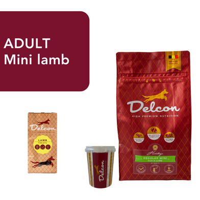 Proefpakket Delcon Adult Mini Lamb (€12,95 bij checkout) - CODE: TestAdultMiniLambOneTime