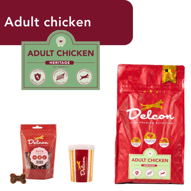 Proefpakket Delcon Adult Chicken (€12,95 bij checkout) - CODE: TestAdultChickenOneTime