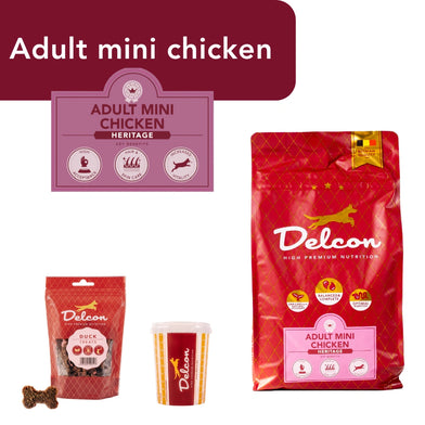 Proefpakket Delcon Adult Mini Chicken (€12,95 bij checkout) - CODE: TestAdultMiniChickenOneTime