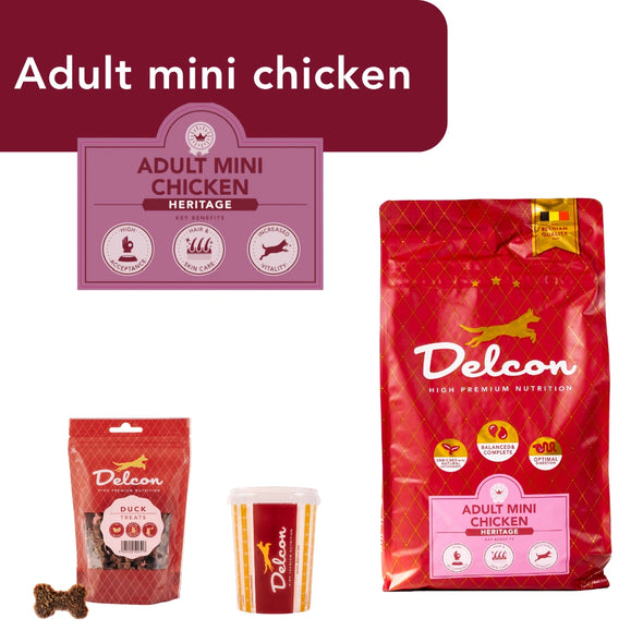 Proefpakket Delcon Adult Mini Chicken (€12,95 bij checkout) - CODE: TestAdultMiniChickenOneTime