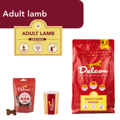 Proefpakket Delcon Adult Lamb (€12,95 bij checkout) - CODE: TestAdultLambOneTime