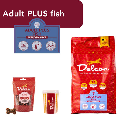Proefpakket Delcon Adult Plus Fish (€12,95 bij checkout) - CODE: TestAdultPlusFishOneTime