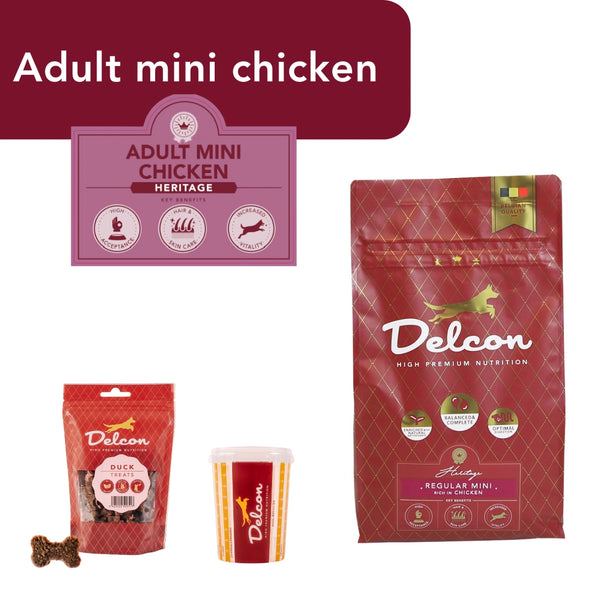 Proefpakket Delcon Adult Mini Chicken (€12,95 bij checkout) - CODE: TestAdultMiniChickenOneTime