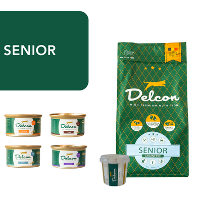 Proefpakket Delcon Senior (€12,95 bij checkout) - CODE: TestCatSeniorOneTime