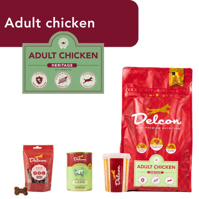 Proefpakket Delcon Adult Chicken (€12,95 bij checkout) - CODE: TestAdultChickenOneTime