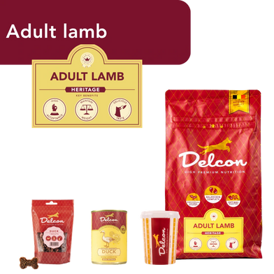 Proefpakket Delcon Adult Lamb (€12,95 bij checkout) - CODE: TestAdultLambOneTime